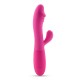 VIBRADOR RECARGABLE CON ESTIMULADOR DE CLÍTORIS BLOSSOMS ROSA FUERTE Y LUBRICANTE DE BASE AGUA INCLUIDO CRUSHIOUS