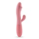 VIBRADOR RECARGABLE CON ESTIMULADOR DE CLÍTORIS BLOSSOMS ROSA PASTEL Y LUBRICANTE DE BASE AGUA INCLUIDO CRUSHIOUS