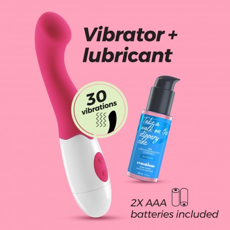 VIBROMASSEUR TROLLIE AVEC LUBRIFIANT À BASE D’EAU CRUSHIOUS