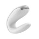 VIBRADOR DOUBLE FUN CON APP SATISFYER BLANCO