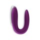 VIBRADOR DOUBLE FUN COM APP SATISFYER ROXO