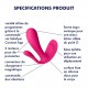 ESTIMULADOR DEL PUNTO-G Y ANAL TOP SECRET + CON APP SATISFYER ROSA