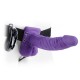 7" HOLLOW VIBRATING STRAP-ON FETISH FANTASY SERIES PURPLE