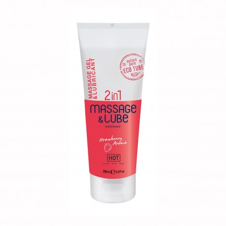 HOT™ 2IN1 MASSAGE GEL AND LUBRICANT 200ML