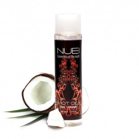 ÓLEO DE MASSAGEM COM EFEITO CALOR COCO HOT OIL NUEI 100ML