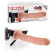 11" HOLLOW VIBRATING STRAP-ON FETISH FANTASY SERIES WHITE