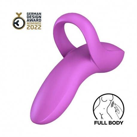 SATISFYER BOLD LOVER FINGER VIBRATOR PURPLE