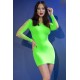 CHILIROSE CR-4617 MINI DRESS GREEN