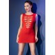 MINI-VESTIDO CR-4622 CHILIROSE VERMELHO