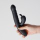 LAPIN VIBRATEUR RABBIT RECHARGEABLE AVEC POUSSÉE NOIR CRUSHIOUS