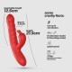 LAPIN VIBRADOR RECARREGÁVEL RABBIT COM IMPULSO VERMELHO CRUSHIOUS