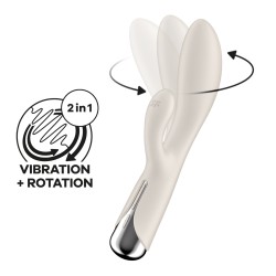 VIBRADOR SPINNING RABBIT 1 BEIGE SATISFYER