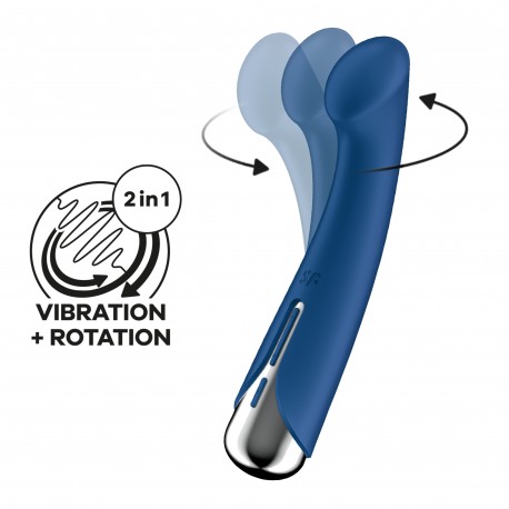 SATISFYER SPINNING G-SPOT 1 VIBRATOR BLUE