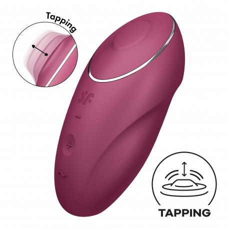 STIMULATEUR TAP & CLIMAX 1 ROUGE SATISFYER