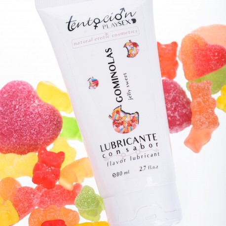 LUBRICANTE CON SABOR A GOMINOLA 80ML TENTACIÓN PLAY SEX