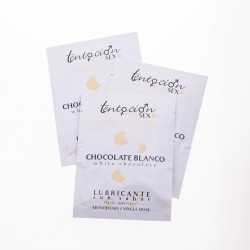 20 DOSES UNIQUES DE LUBRIFIANT AROMATISÉ AU CHOCOLAT BLANC 5ML TENTACIÓN PLAY SEX