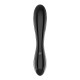 DILDO DE VIDRO DAZZLING CRYSTAL 1 PRETO SATISFYER