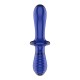 GODE EN VERRE DOUBLE CRYSTAL BLEU SATISFYER