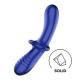 GODE EN VERRE DOUBLE CRYSTAL BLEU SATISFYER