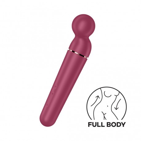 SATISFYER PLANET WAND-ER WAND VIBRATOR BERRY/ROSE GOLD