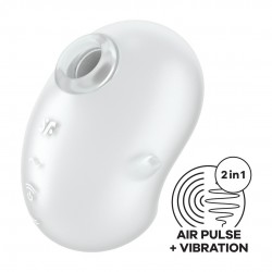 SATISFYER CUTIE GHOST - AIR PULSE VIBRATOR - WHITE