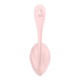 SATISFYER RIBBED PETAL CONNECT APP WEARABLE COUPLE VIBRATOR ROSE