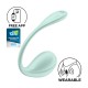 ŒUF SMOOTH PETAL CONNECT APP - WEARABLE COUPLE VIBRATOR - MENTHE SATISFYER