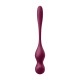 SATISFYER LOVE BIRDS VARY CONNECT APP PELVIC FLOOR TRAINING WINE RED