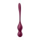 SATISFYER LOVE BIRDS VARY CONNECT APP PELVIC FLOOR TRAINING WINE RED