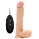 REALROCK 9” REALISTIC VIBRATOR WITH TESTICLES WHITE