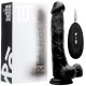 VIBRADOR REALISTA CON TESTÍCULOS REALROCK 10” NEGRO