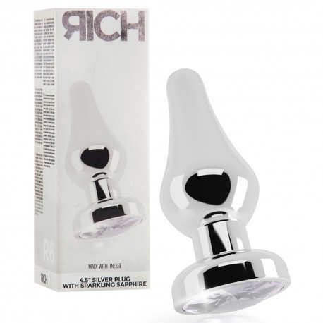 RICH R6 4.5” BUTT PLUG SILVER