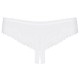 OBSESSIVE ALABASTRA CROTCHLESS THONG WHITE